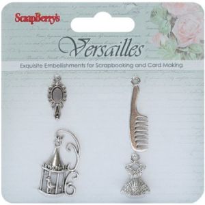Zestaw Zawieszek Charms ScrapBerry's Versailles, 4szt